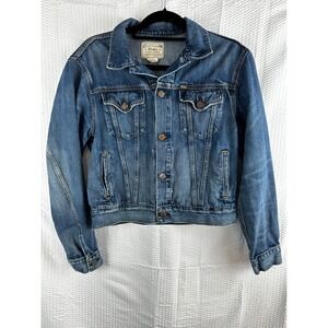 Polo Ralph Lauren Faded Denim Trucker Jacket Size MEDIUM Youth